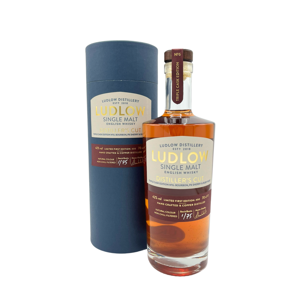 
            
                Load image into Gallery viewer, Ludlow Single Malt English Whisky Cask Edition No. 6 Bourbon, PX Sherry &amp;amp; Ruby Port
            
        