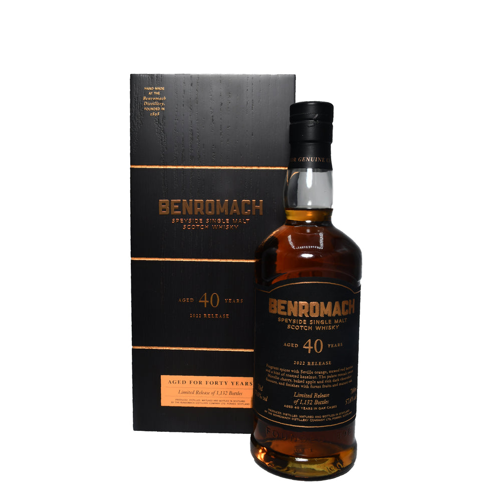 
            
                Load image into Gallery viewer, Benromach Single Malt 40 Years 2022 Release
            
        